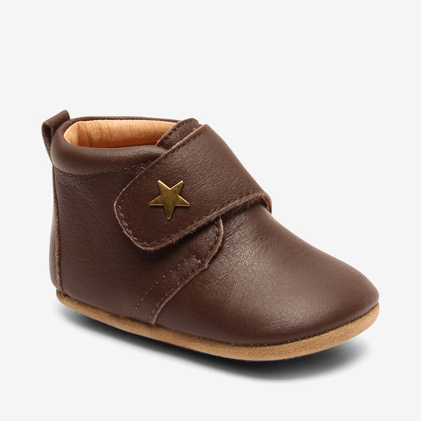 bisgaard baby star brown – shoes en