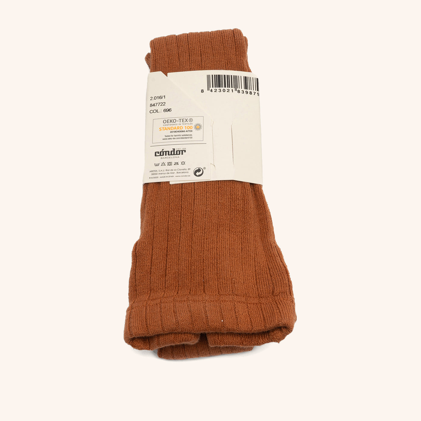 bisgaard x Cóndor cotton rib tights oxido