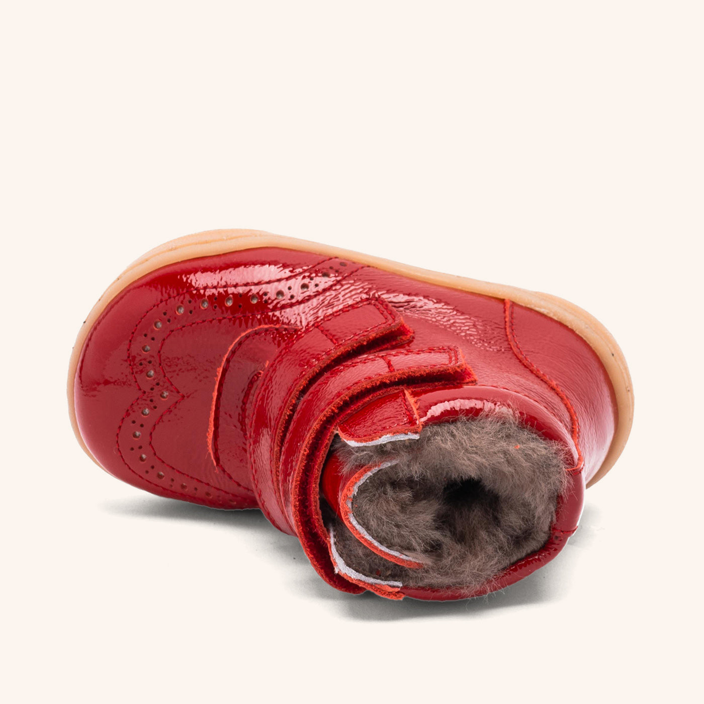 bisgaard barefoot philine lamb red patent