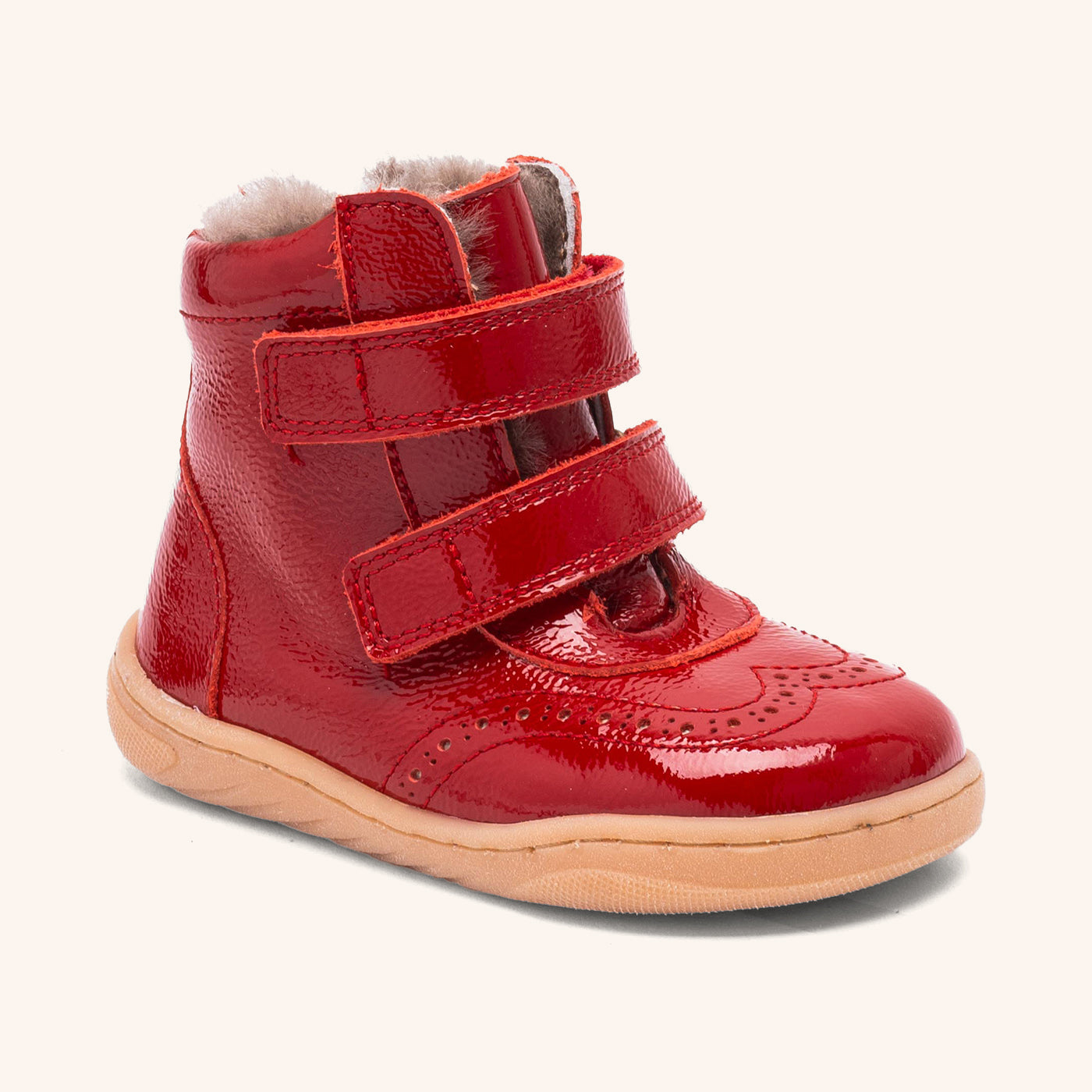 bisgaard barefoot philine lamb red patent